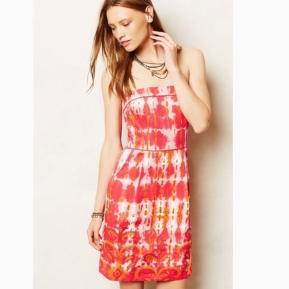 Anthropologie Tabitha Ikat Fresno Dress - Picture 2 of 5